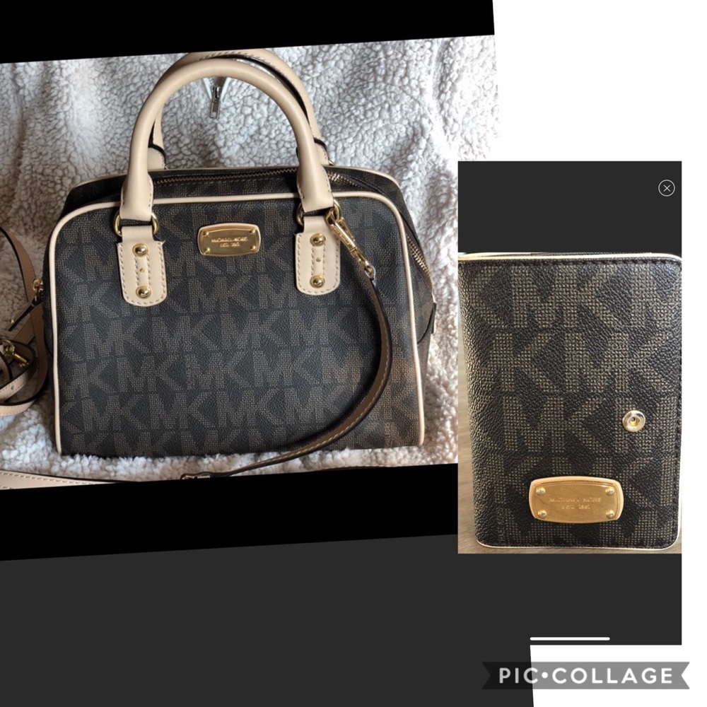 Michael Kors authentic purse & wallet.